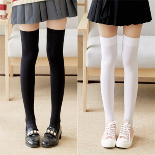 1Pair Women Sexy Warm Thigh High Stockings Over Knee Socks Velvet Calze Stretch Stocking Temptation Medias Overknee Long Socks