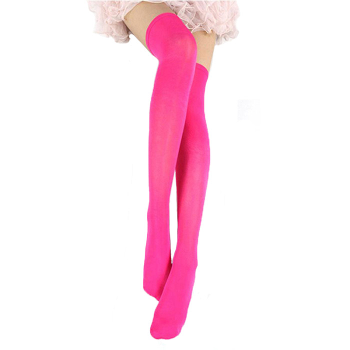 1Pair Women Sexy Warm Thigh High Stockings Over Knee Socks Velvet Calze Stretch Stocking Temptation Medias Overknee Long Socks