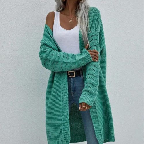 Women's Cardigan Solid Color Fashion Loose Knitted Sweater