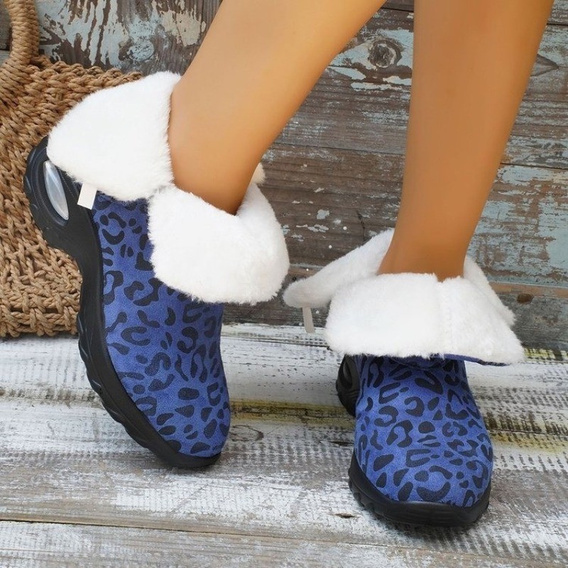 Women Boots Winter High Heels Platform Boots Fashion Snow Boots
