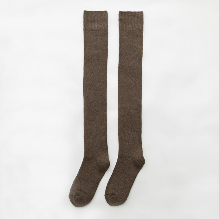 Thickened Cotton Blend Warm Thick Socks ,Anti-Drop Extended And Above-Knee Socks Women