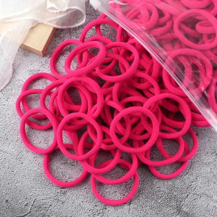 50pcs\u002FSet Women Girls Basic Hair Bands 1.57inch Simple Solid Colors Elastic Headband Hair Ropes Ties Hair Accessories Ponytail Holder
