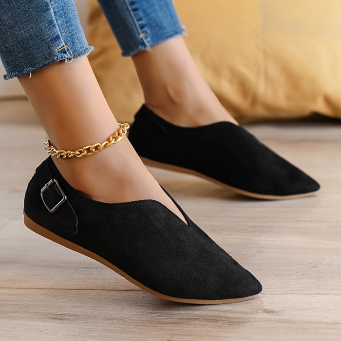 Women's Loafers, Slip-on Casual Shoes, comfortable Soft Pointed Toe Flats