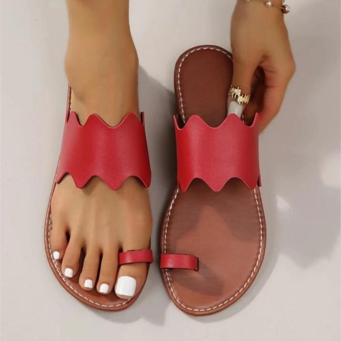Women's Lightweight Toe Loop Sandals, Clip Toe Lightweight Open Toe Slippers, Women's Flip Flops