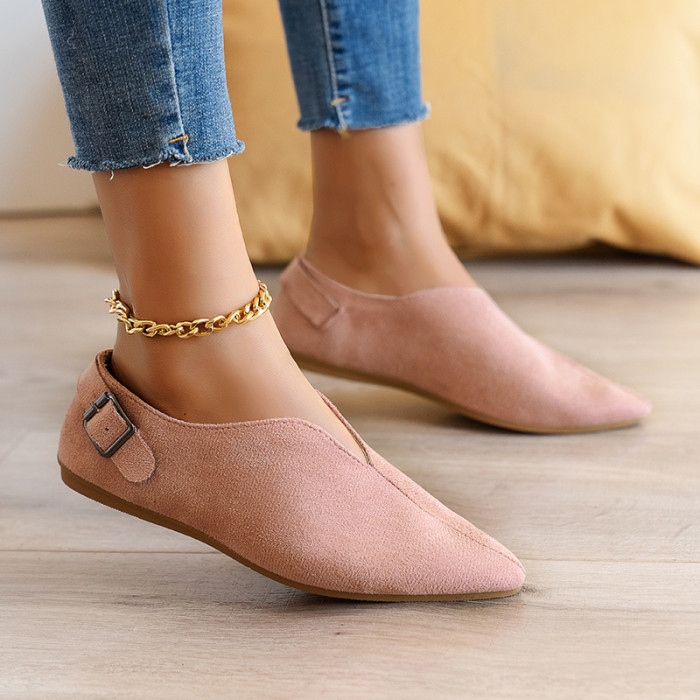 Women's Loafers, Slip-on Casual Shoes, comfortable Soft Pointed Toe Flats