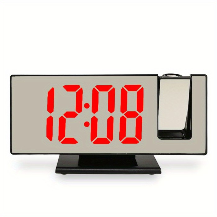 1pc Multifunctional Digital Alarm Clock with Large LED Screen for Bedroom - Projects Time and Alarm with Ease
