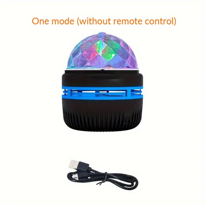 1pc Starry Projector Light With 7 Color Patterns & Remote Control, LED Mini Star Light