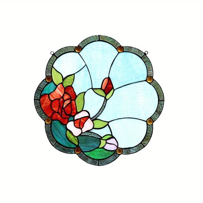 1pc Rose Flower Suncatcher - Perfect for Home, Garden, Bedroom, and Office Decor!