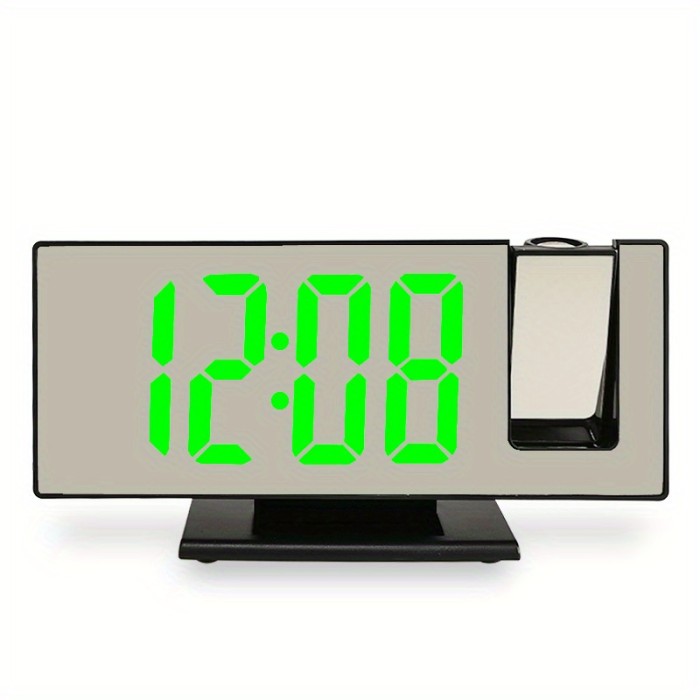 1pc Multifunctional Digital Alarm Clock with Large LED Screen for Bedroom - Projects Time and Alarm with Ease