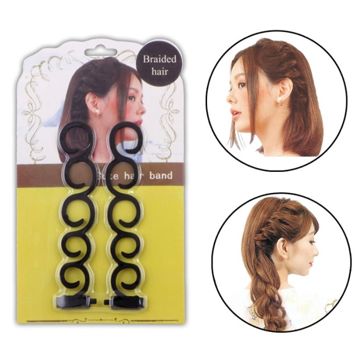 2pcs\u002FSet Hair Twist Braider And Hook Curler DIY Magic Hair Twist Styling Accessories For Women Girls