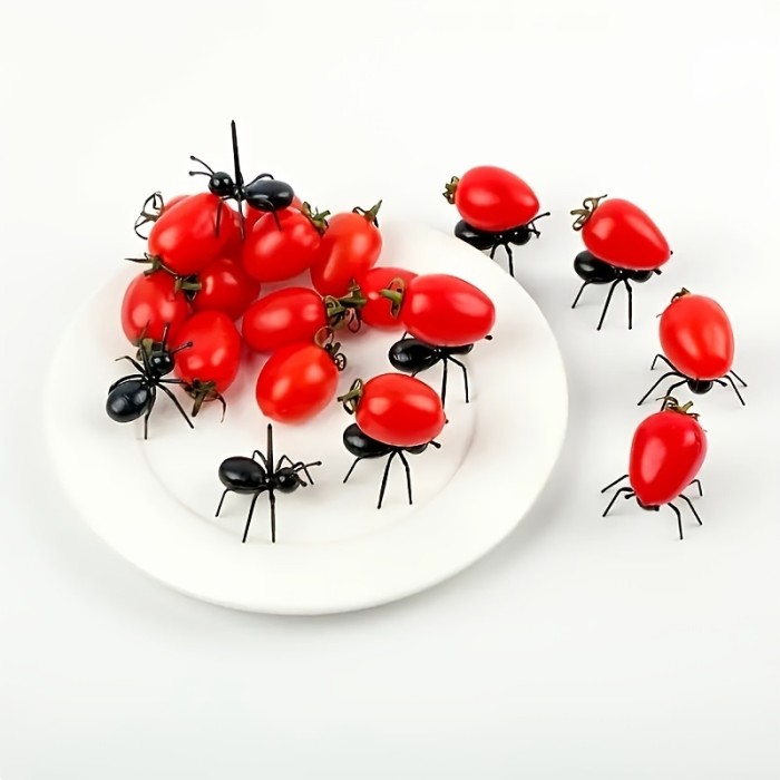 12pcs, Reusable Ant Toothpicks - Perfect for Fruit, Dessert, and Appetizers - Ideal for Kitchen, Baby Shower, Wedding, and Birthday Parties