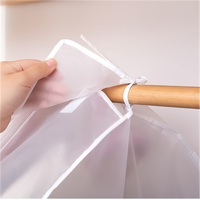 Lightweight Closet Storage Bags Translucent Dustproof Waterproof Hanging Clothing Storage Bag