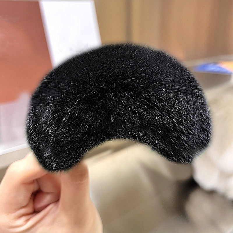 Autumn Winter Plush Hairy Edge Hair Clip Simple Soft Fur Twist Hairpin BB Clip Hairpin Bangs Clip Headdress Top Clips