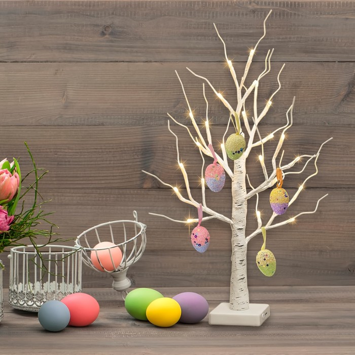 24 LED Easter Twinkling Tree, Fairy Light Spirit Tree Ornaments, 23\