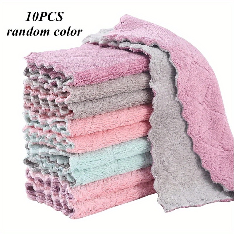 mall Dish Towels For Washing Dishes Dish Rags For Everyday Cooking Baking-Random Color