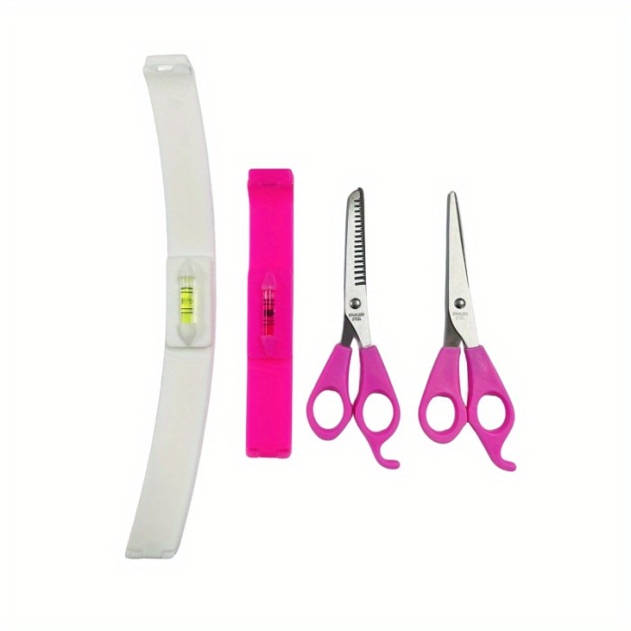 4pcs Hair Cutting Tools, Trim Bangs, Trim Hair Tail Tools, DIY Hair Styling Kit Layered Bangs Bob Head Trim Split Ends Professional Scissors Hair Cutting Scissors \u002F Scissors