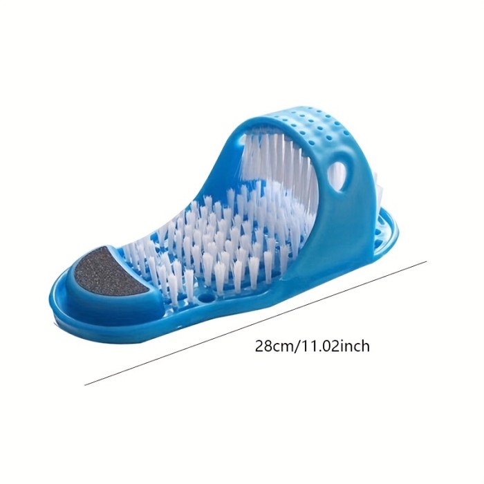 Magic Feet Cleaner - Exfoliating Foot Massager and Slipper for Unisex Adults - Easy and Effective Foot Scrubber and Shower Spa - Simple and Convenient Feet Cleaning Brush