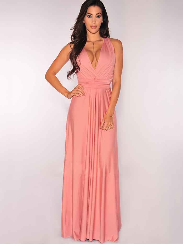 Sexy Maxi Dress, Sleeveless Party Prom Dress, Women's Clothing