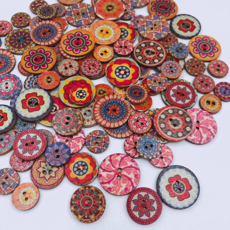 100pcs Fun DIY Button Decorations For Adults As Good Gift!