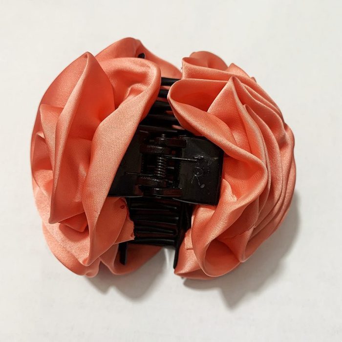 Big Rose Flower Hair Claw Shakr Claw Vintage Back Head Hair Clip Coquette Style Hair Accessory