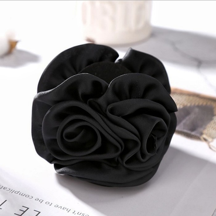 Big Rose Flower Hair Claw Shakr Claw Vintage Back Head Hair Clip Coquette Style Hair Accessory