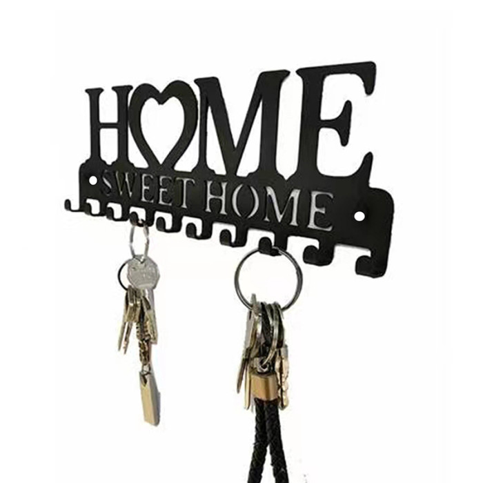 1pc Key Holder For Wall Mount Sweet Home Organizer Decorative, Metal Hanger For Front Door
