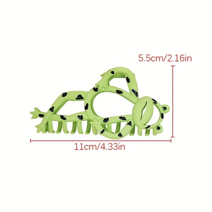 Cute Metal Frog Hair Claw Clip - Non-Slip Ponytail Holder for Women and Girls - Creative Hair Accessory and Gift