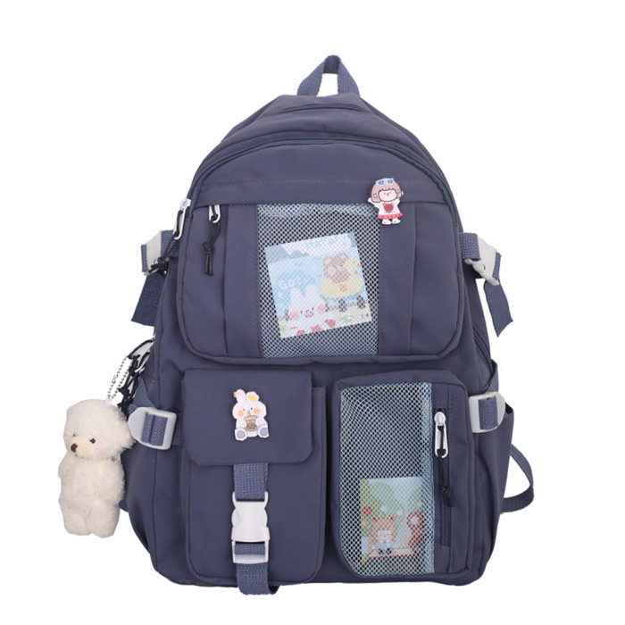 Women's Travel Backpack Women's Multi-Pocket Waterproof College School Bag Transparent Bag Large Capacity Laptop Backpack Reinforcement