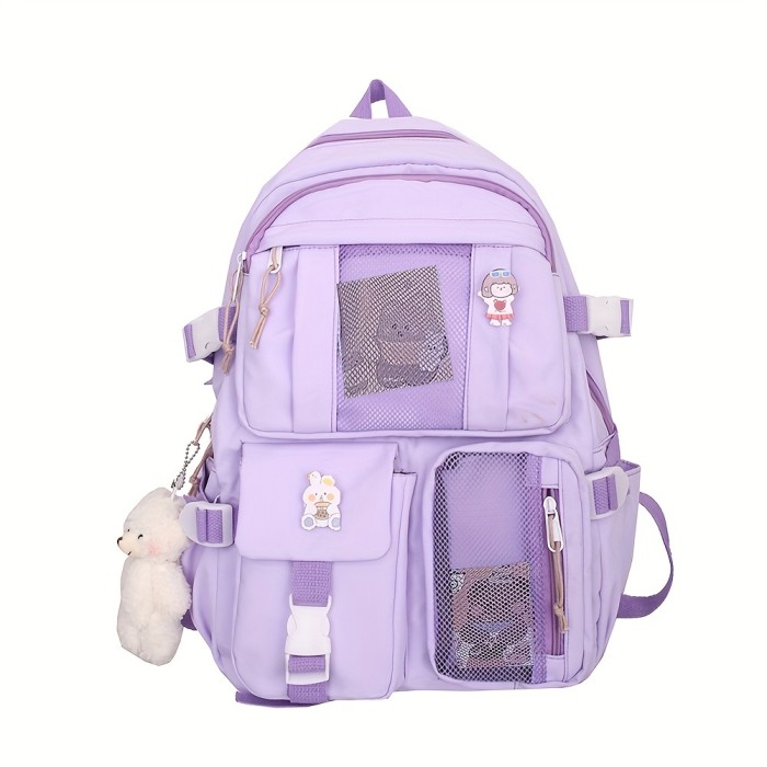 Women's Travel Backpack Women's Multi-Pocket Waterproof College School Bag Transparent Bag Large Capacity Laptop Backpack Reinforcement