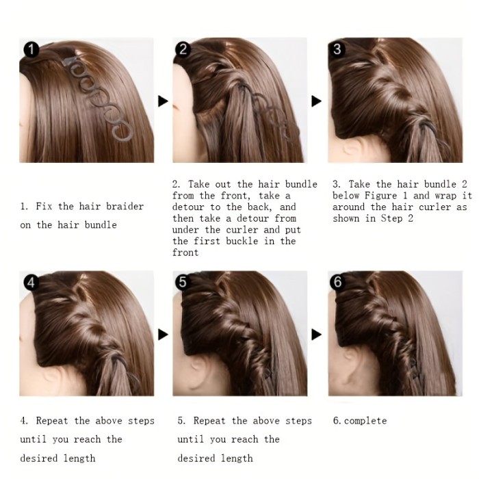 Effortless Hair Styling with Hair Twist Styling Bun Maker Braider Roller Hook for Women and Girls