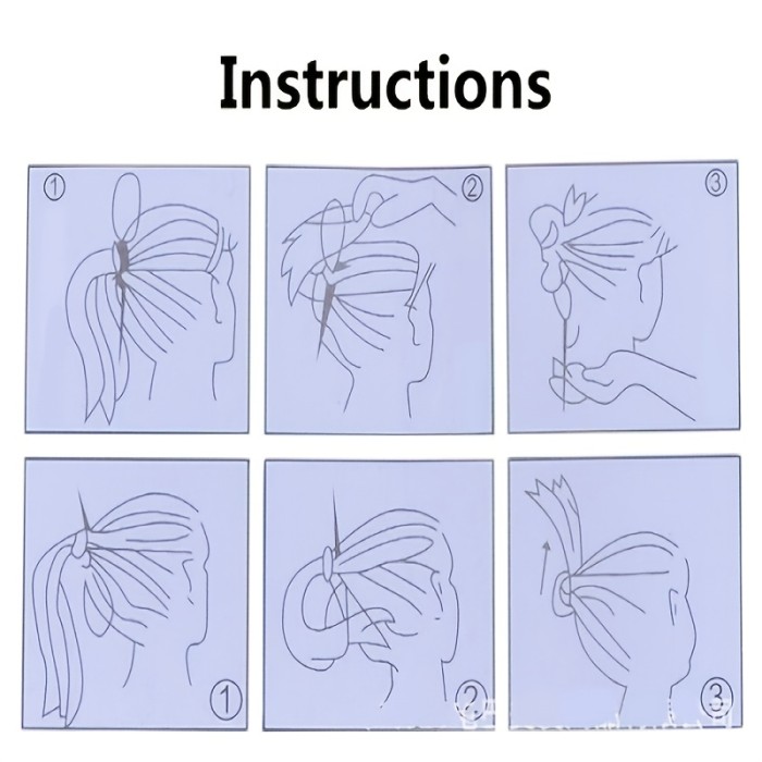 6pcs\u002Fset French Hair Braiding Tool - Magic Hair Twist Styling Clip Braider Roller Bun Maker - DIY Hair Band Accessories Set for Flawless Hair Styles