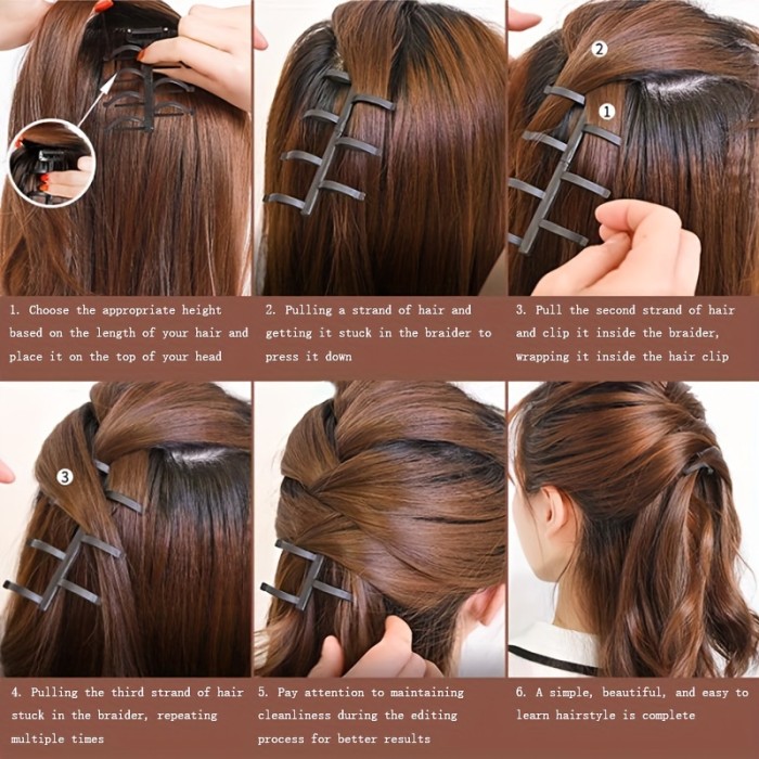 Effortless Hair Styling with Hair Twist Styling Bun Maker Braider Roller Hook for Women and Girls