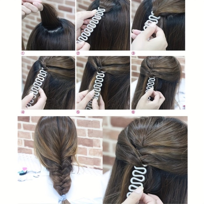 Effortless Hair Styling with Hair Twist Styling Bun Maker Braider Roller Hook for Women and Girls