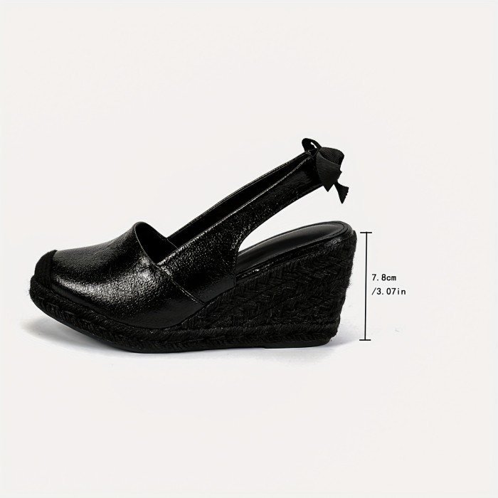 Wedges Sandals For Womensm Fashion Closed Toe Bandage Espadrille Platform Stylish Slingback Summer Shoes