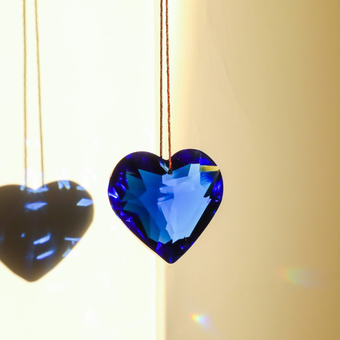 1pc Heart Spotlight Craft Jewelry Hanging Sun Catcher for Garden Decorations and Window Pendant - Perfect Mother's Day Gift