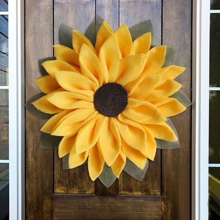 1pc Vintage Rustic Sunflower Door Sign - Perfect Teacher Appreciation Gift, Graduation Decoration