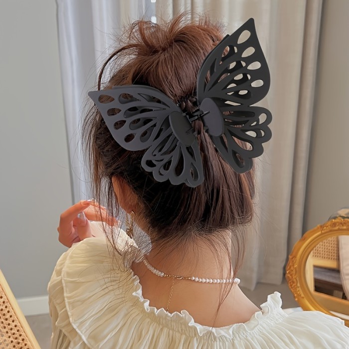 Butterfly Hair Claw Clips, Women Oversize Hair Claws, Hollow Butterfly Hairpin Hair Clips Barrettes For Women Girl Party Hair Accessories 1pc