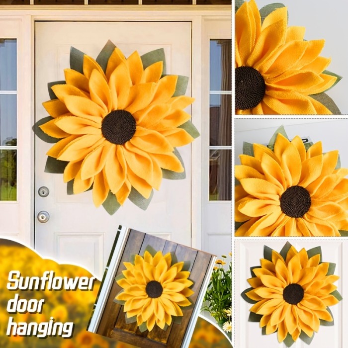 1pc Vintage Rustic Sunflower Door Sign - Perfect Teacher Appreciation Gift, Graduation Decoration