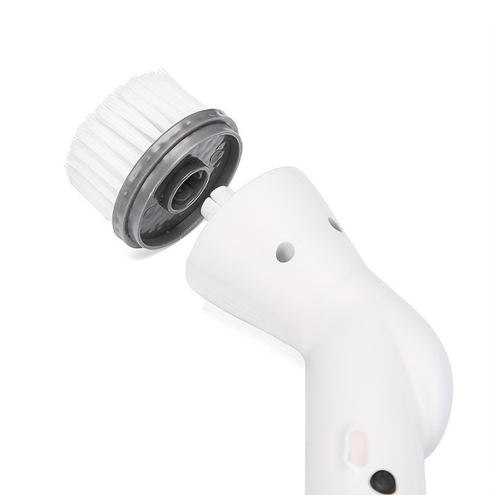 1 Set, Electric Spin Scrubber With 2\u002F5\u002F6 Replaceable Brush Head