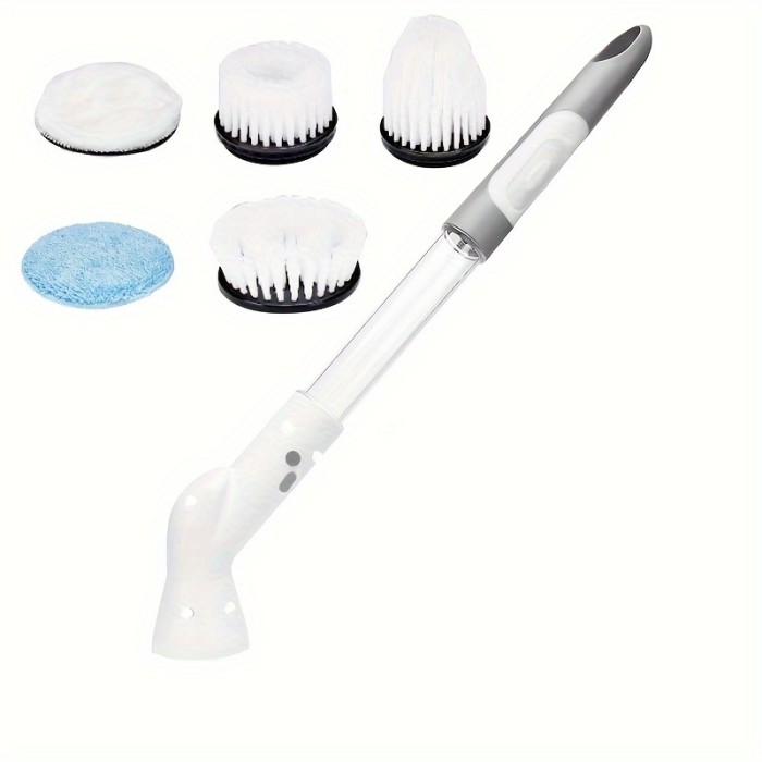 1 Set, Electric Spin Scrubber With 2\u002F5\u002F6 Replaceable Brush Head