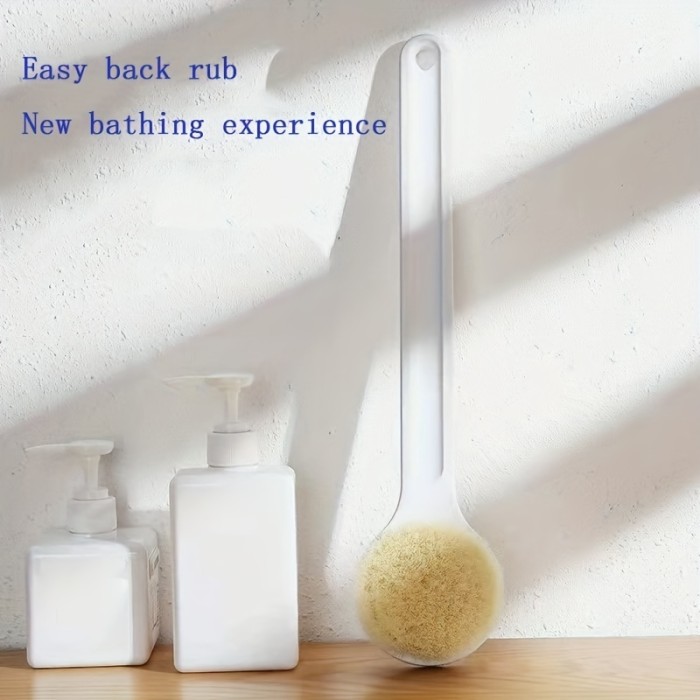 1pc, Bath Brush Rub Back Do Not Beg People Long Handle Bath Brush Scrub Bath Bath Rub Back Exfoliating Artifact