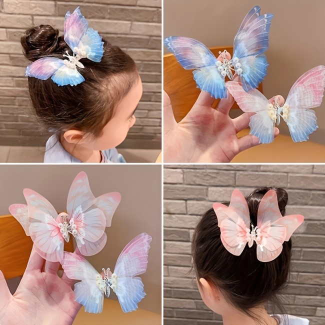 Children's Trembling Butterfly Hair Clip Hairpin Cute Sweet Hair Accessories For Girls Women