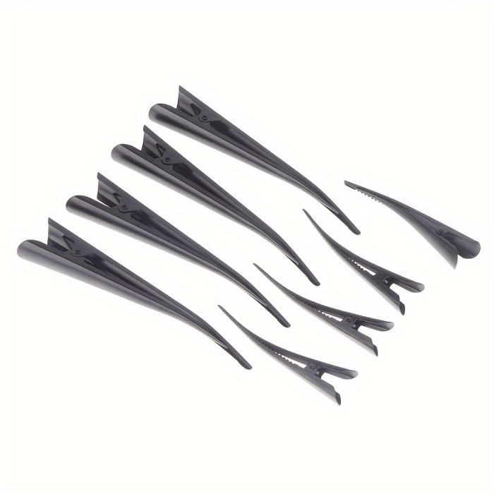 4pcs Solid Color Duckbill Clips Hair Side Clips Broken Hair Finishing Clips Hairdressing Accessories For Women And Girls