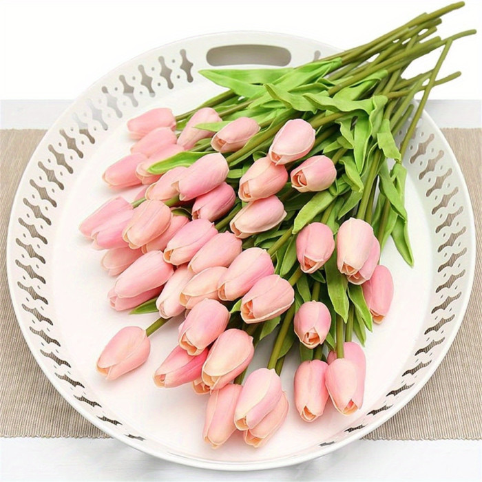 1pc Fake Tulips Artificial Assorted Colors Flowers 13\