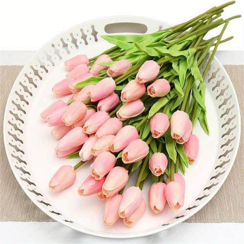 1pc Artificial Flower, Simulation Tulips,Tulips Arrangement,Room Decor,Home Decor
