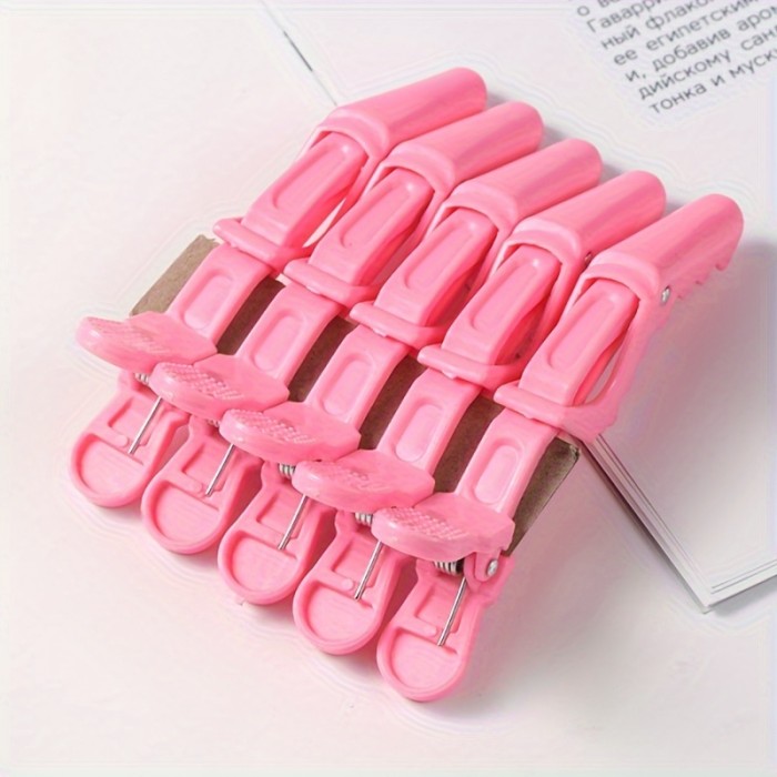 5pcs Candy Color Alligator Hair Clips Hair Side Clips Styling Hair Accessories For Barber Salon Home Uses