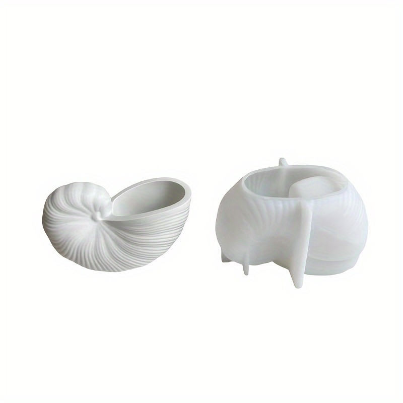 1pc Sea Shell Resin Mold for Candle Jar and Storage Box - Silicone Mould for Home Decor and Succulent Planting