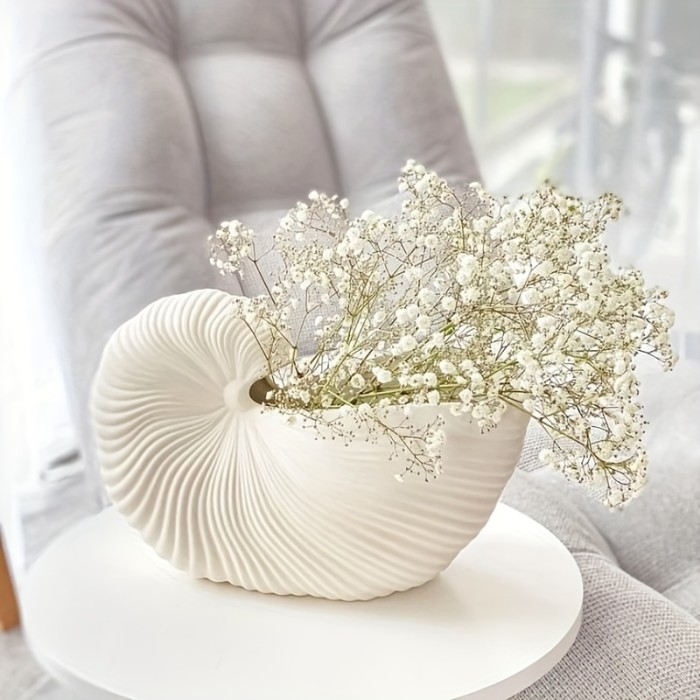 1pc Sea Shell Resin Mold for Candle Jar and Storage Box - Silicone Mould for Home Decor and Succulent Planting