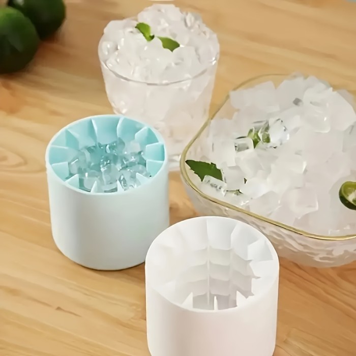 1pc Cylinder Ice Tray Making Silicone Mold Easy To Use, Easy To Remove, Durable, Great For Making Ice Cubes, Ice Tray