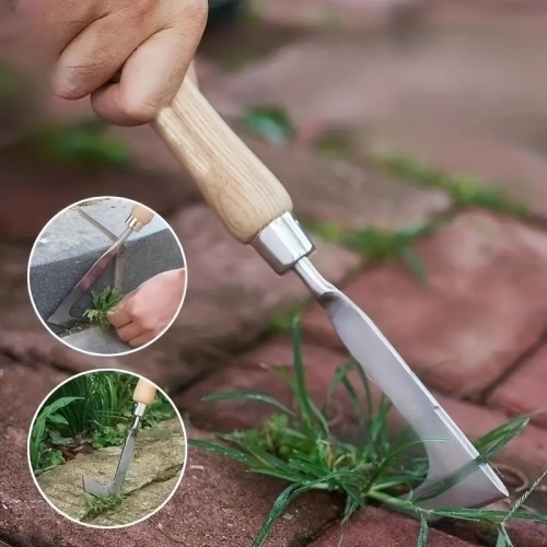 1pc, Mower Sickle Road Crack Weeding Machine Crack Weeding Tool Manual Weeding Machine Heavy Duty Carbon Steel Garden Hand Shovel With Ergonomic Grip
